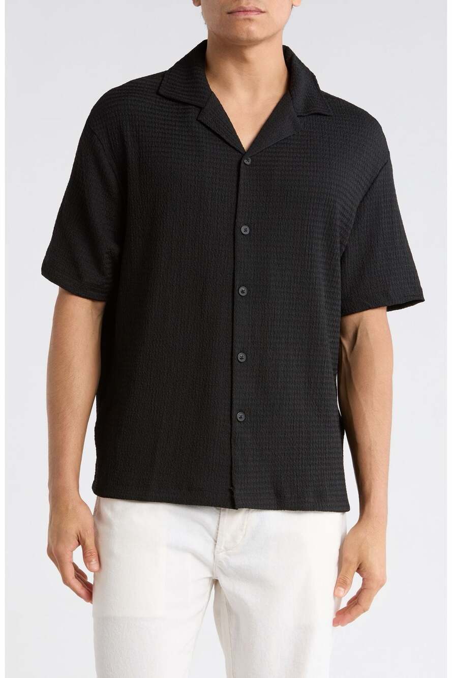 Cactus Man Ricky Singh Textured Short Sleeve Camp Shirt